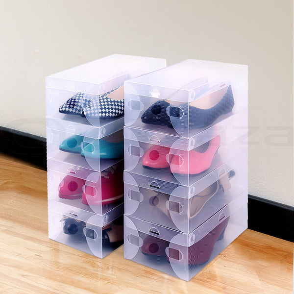 20pcs Transparent Shoe Storage Box