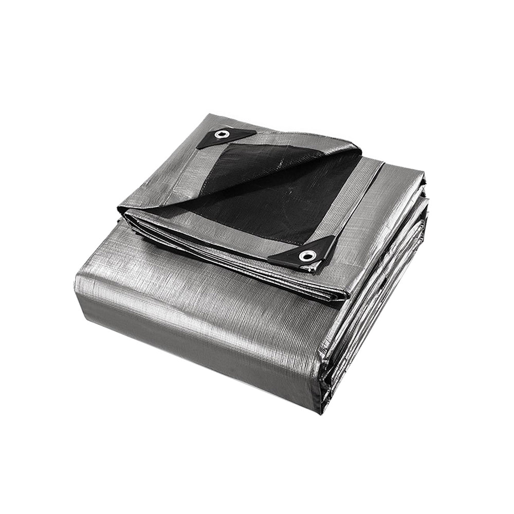 3.6x7.3m Poly Tarpaulin Cover- Silver