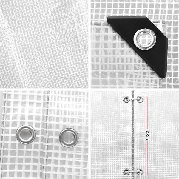 4x6m Poly Tarpaulin Cover - Clear