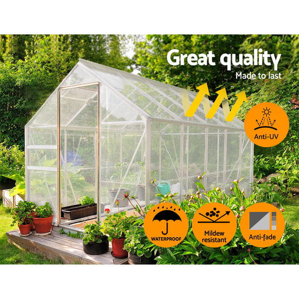 4x6m Poly Tarpaulin Cover - Clear