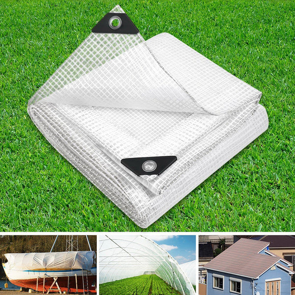 4x6m Poly Tarpaulin Cover - Clear