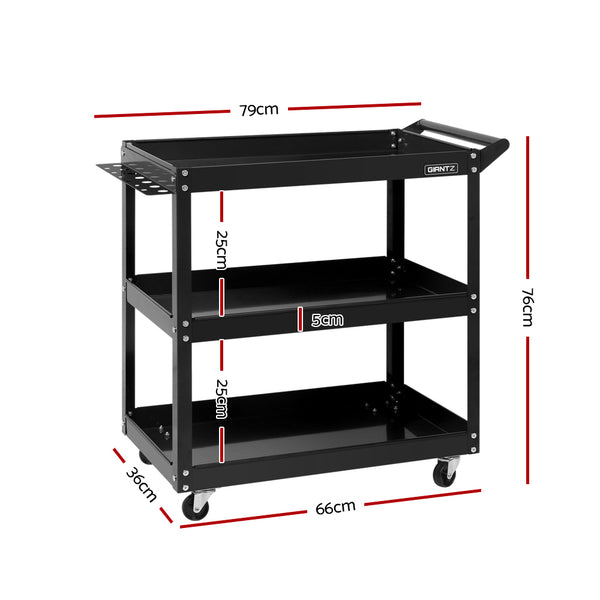 3Tier Steel Storage Organizer- Black