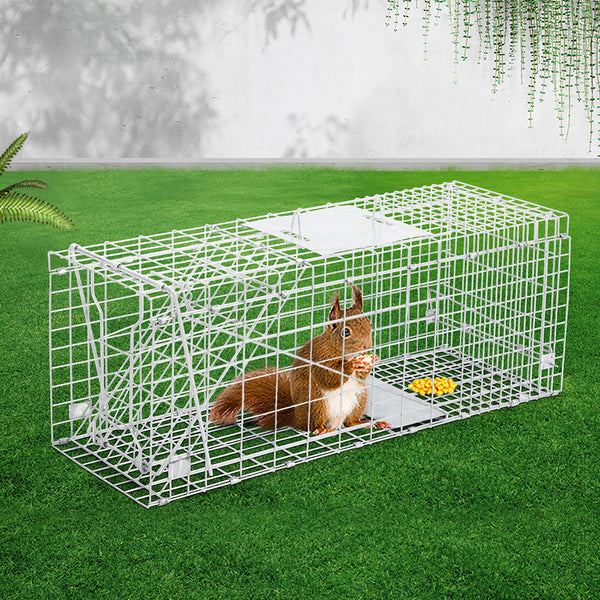 66x23x25cm Animal Trap Cage - Silver