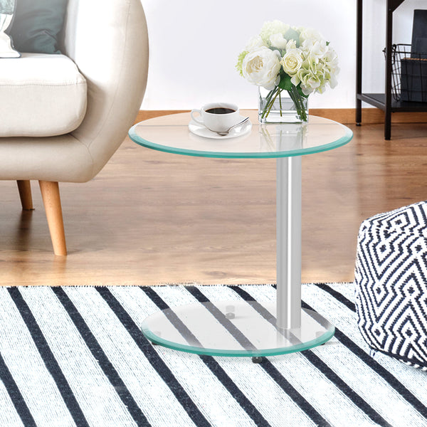 2 Tier Glass Coffee Table