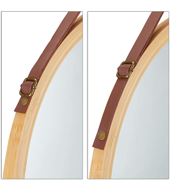 Carla Home 38cm Hanging Round Wall Mirror