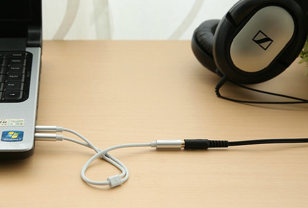 3.5mm Female to 2mm Male Cable- White