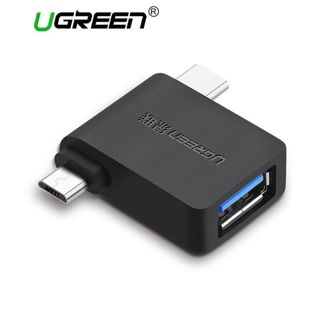 Micro USB+ USB-C to USB 3.0 Adapter