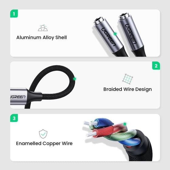 30732 USB-C to 3.5mm Splitter