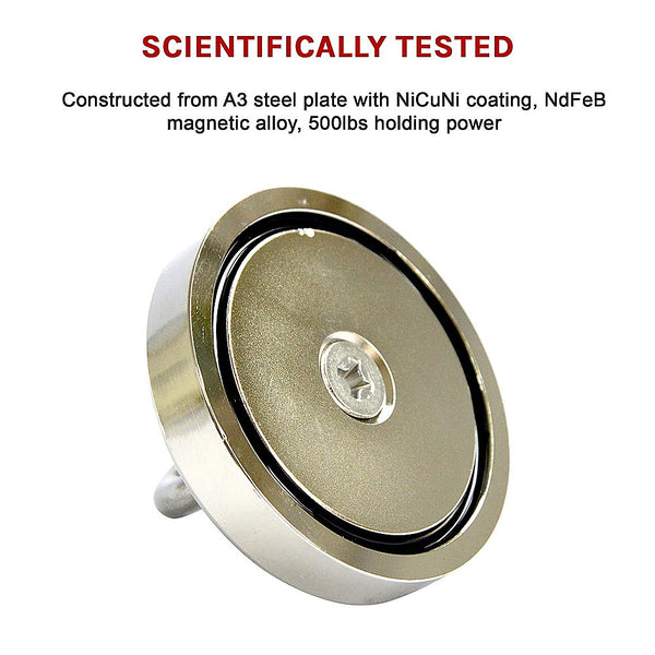 500LBS Round Neodymium Fishing Magnet