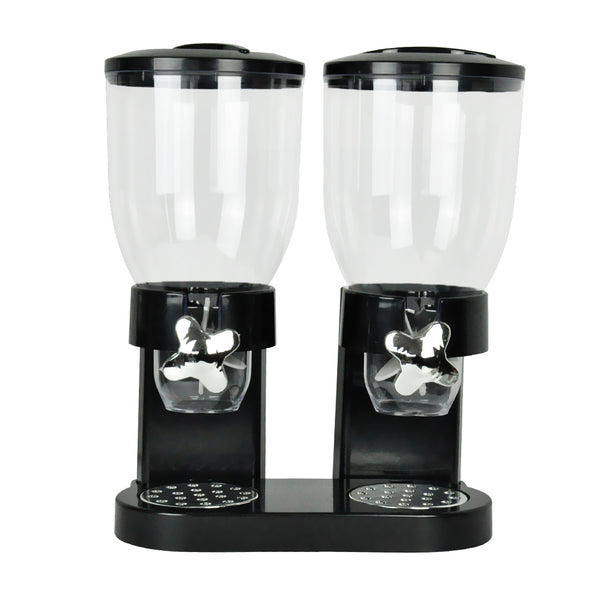 Double Black Cereal Dispenser
