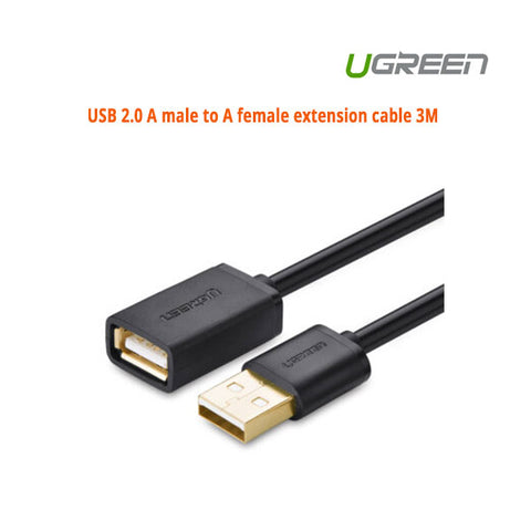 3m USB 2.0 A Male to Female Extension Cable