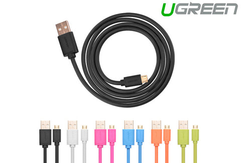 2m Micro USB Male to USB Male Cable White