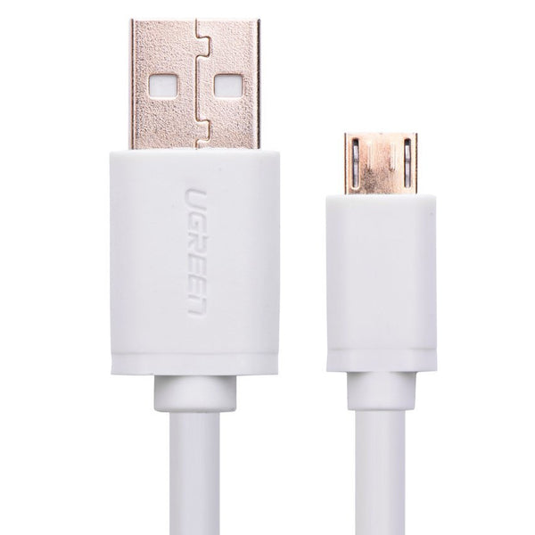 2m Micro USB Male to USB Male Cable White