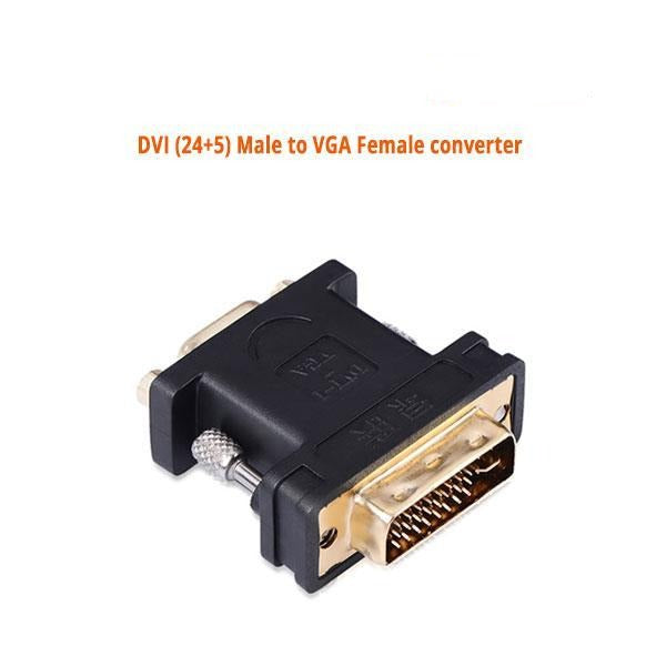 DVI (24+5) Male to VGA Female Converter