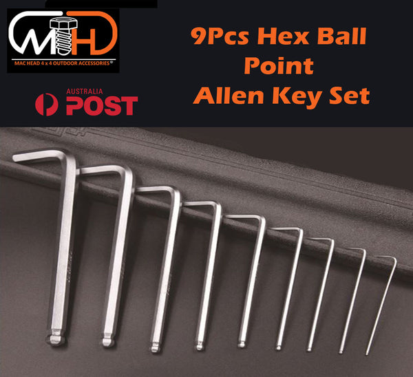 9pcs LONG Arm Allen Keys Set