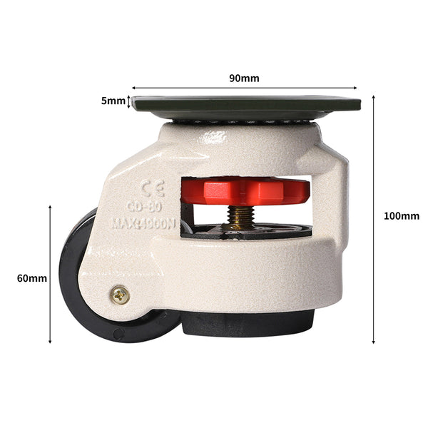 4pcs 1400kg Casters Swivel Workbench