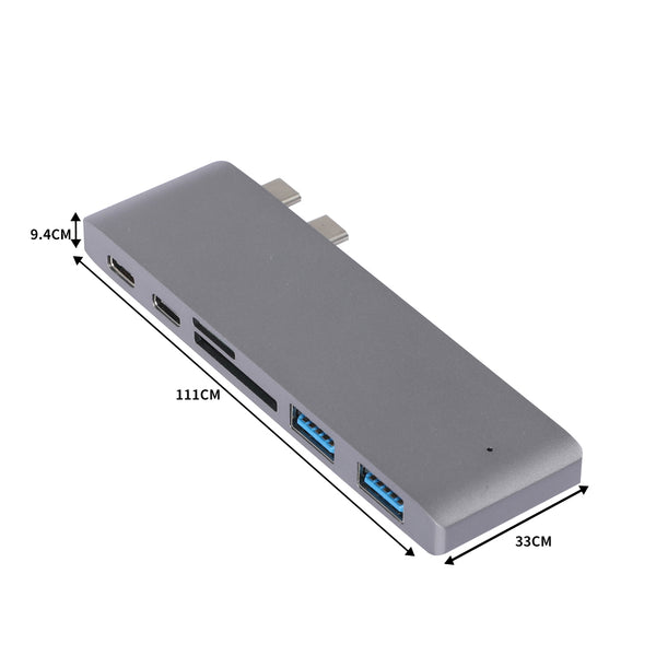 USB 3.0 Type-C HUB 6 Port Powered Adapter