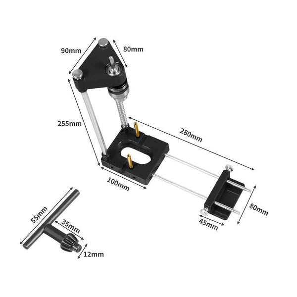 Black Woodworking Drilling Tool