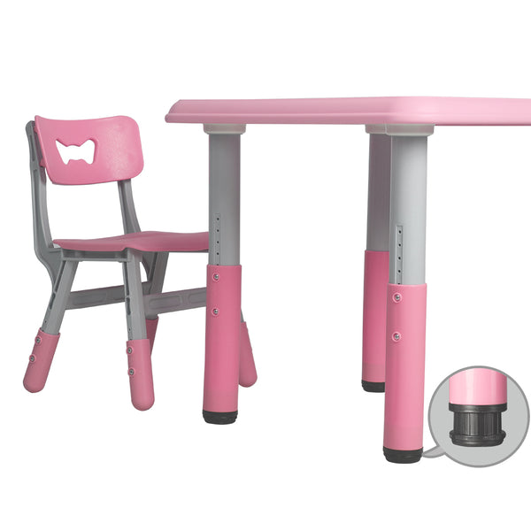 Kids Study Desk Set- Pink