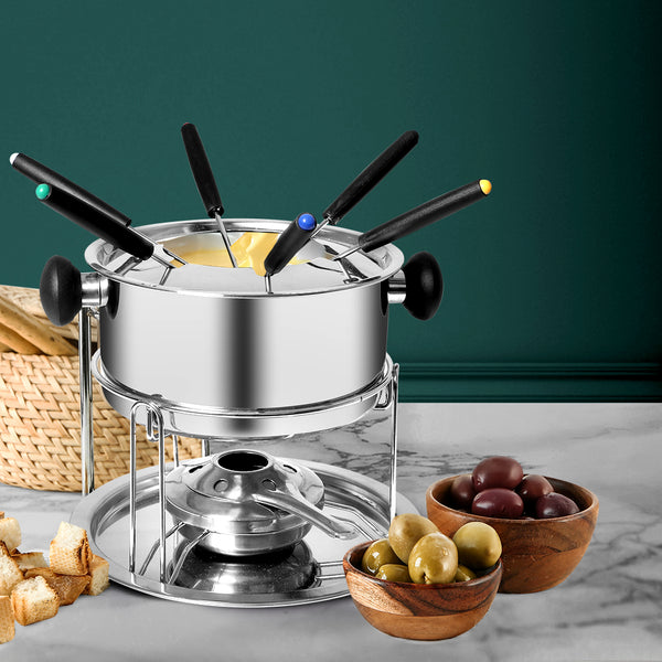 12pcs Stainless Steel Classic Fondue Set