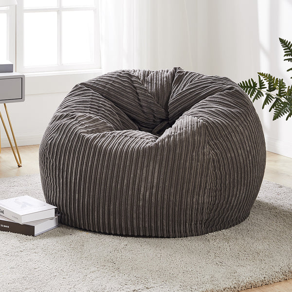 Grey Lazy Chair Bean Bag