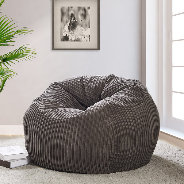 Grey Lazy Chair Bean Bag