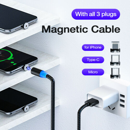 3 in 1 magnetic USB Phone Charger For Android, iPhone, Micro USB